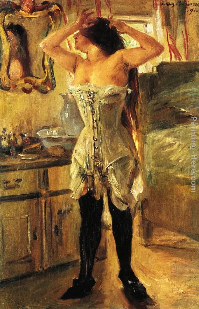 Lovis Corinth In a Corset